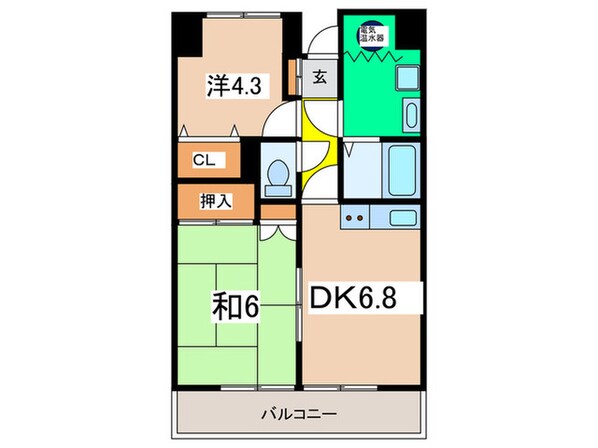 イーストパレス二俣川の物件間取画像